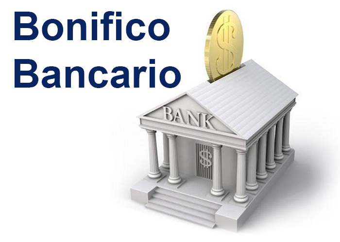 Pagamento con Bonifico Bancario anticipato